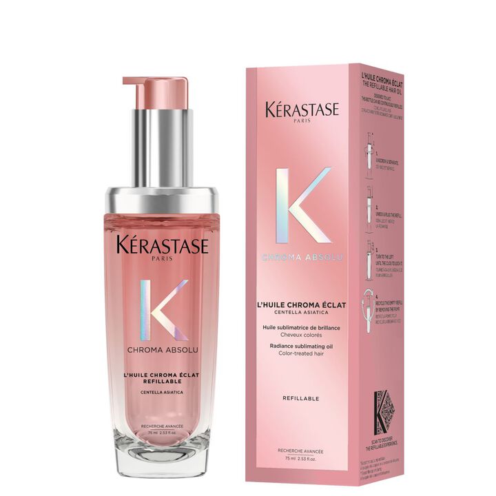 L'Huile Chroma Éclat Hair Oil For Coloured Hair Refillable by Kérastase