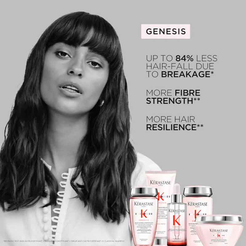 Genesis Nutri Anti Hair Fall Fortifying Shampoo & Conditioner Duo With Free Elixir Ultime Oil by Kérastase