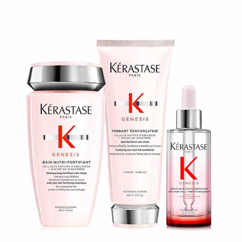 Genesis Anti Hair-Fall Fortifying Shampoo, Conditioner and Serum Trio by Kérastase