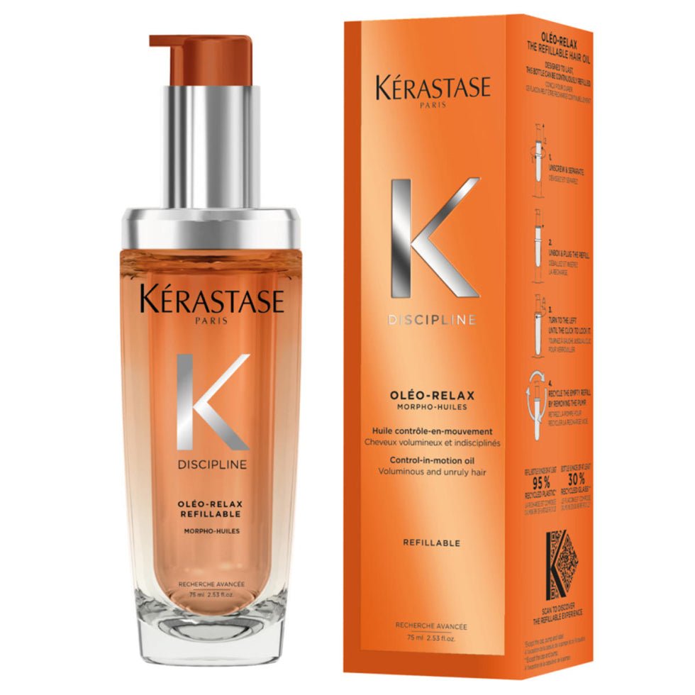 Discipline Hair Oil For Frizzy Hair In Refillable Bottle by Kérastase