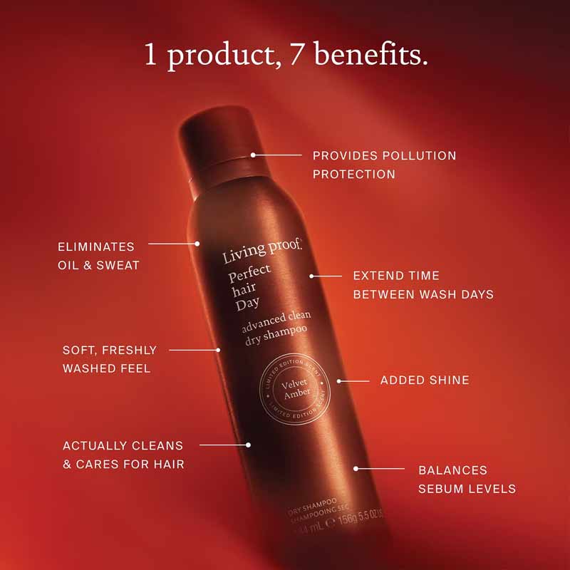 Perfect Hair Day Limited Edition Velvet Amber Advanced Clean Dry Shampoo by Living Proof