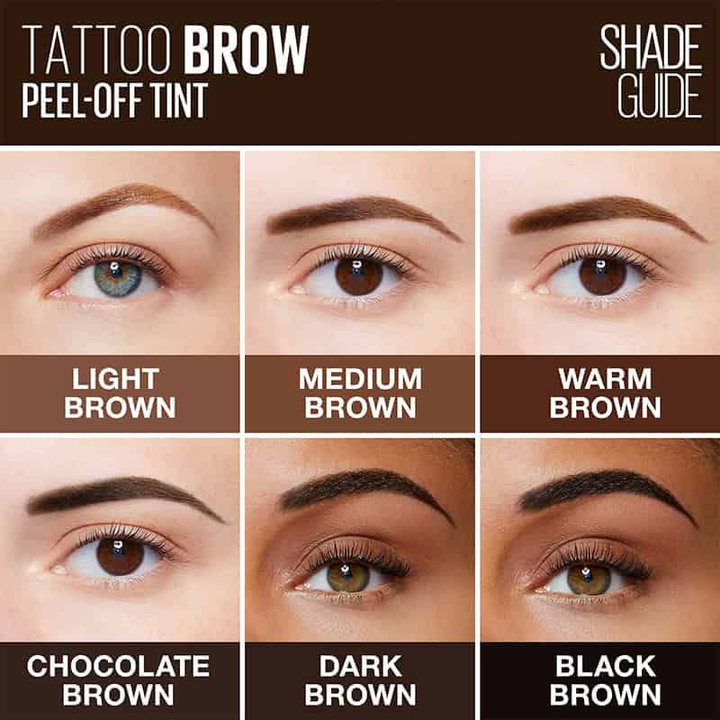 Tattoo Brow Longlasting Peel Off Gel Tint by Maybelline