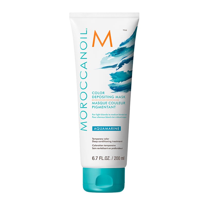 Aquamarine Colour Depositing Mask by Moroccanoil