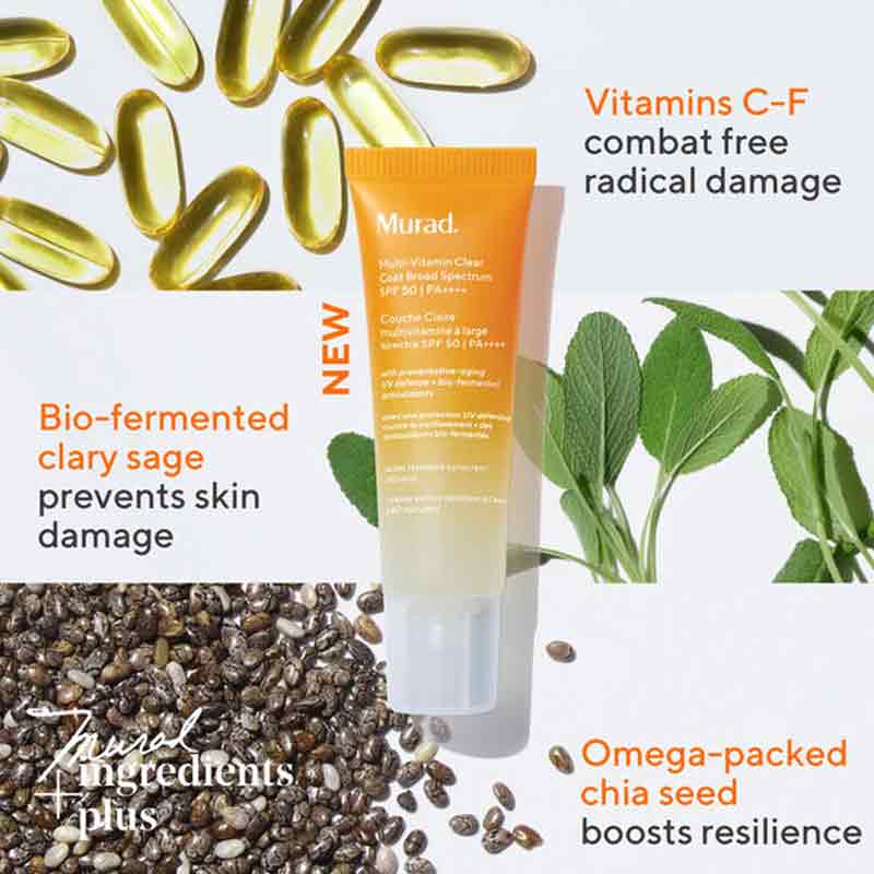 Murad Environmental Shield Multi-Vitamin Clear Coat Broad Spectrum SPF 50 | PA++++