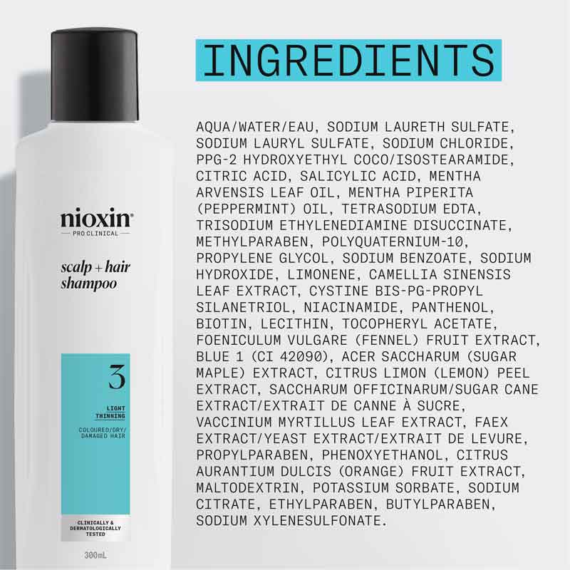 System 3 Cleanser Shampoo For Coloured Hair by Nioxin