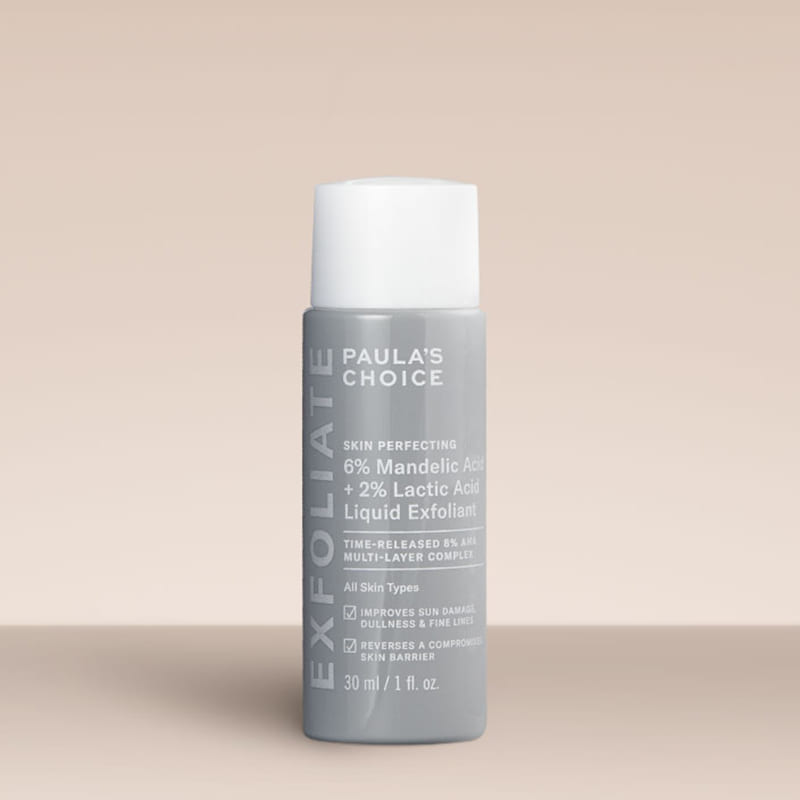 Skin Perfecting 6% Mandelic Acid + 2% Lactic Acid Liquid Exfoliant Travel Size by Paula's Choice