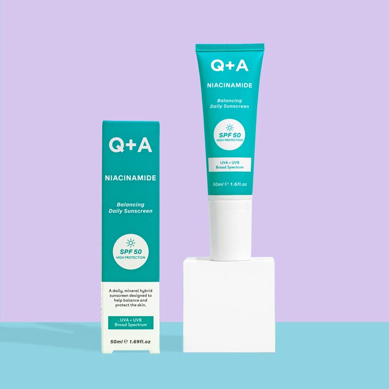 Niacinamide Balancing Face Sunscreen SPF 50 by Q+A