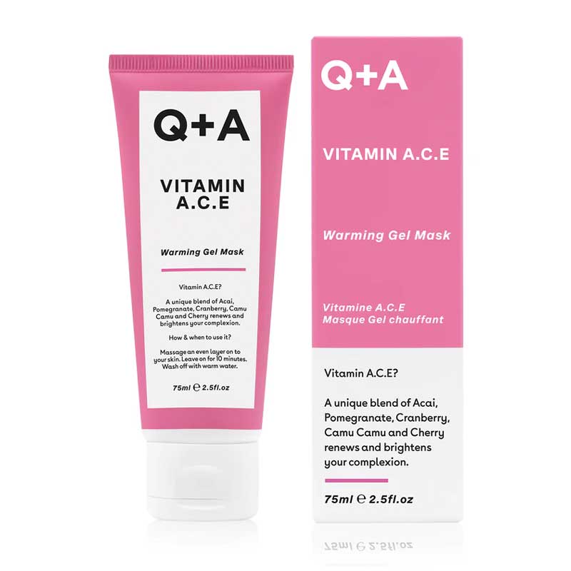Q+A Vitamin A.C.E Warming Gel Mask 50ml