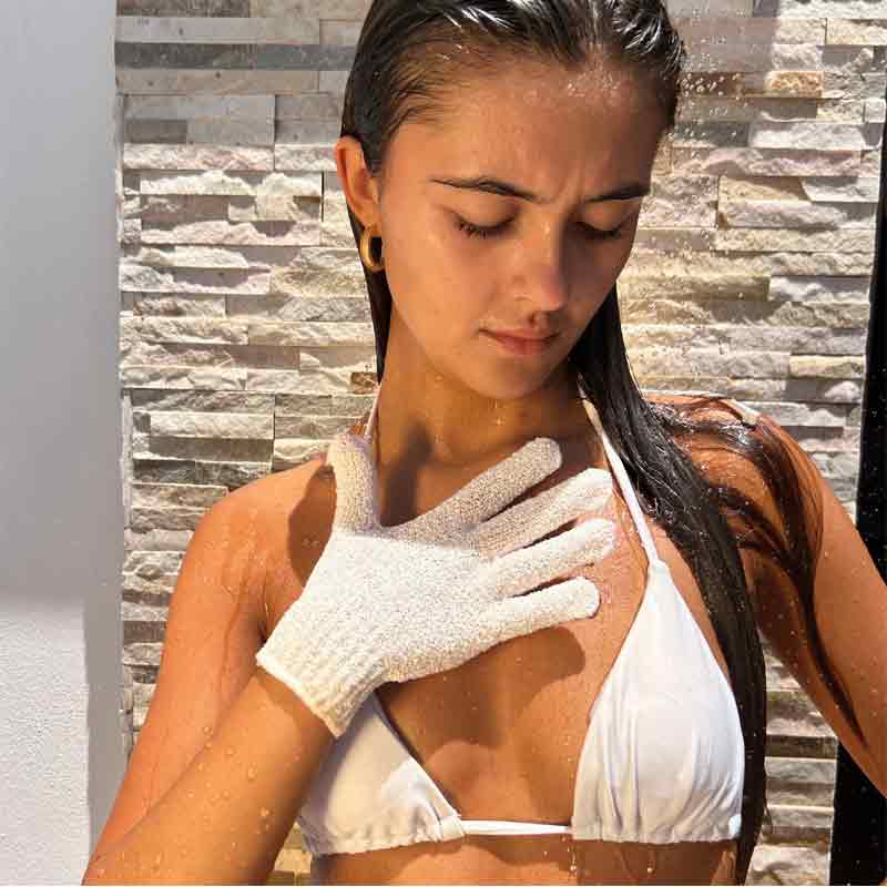 Purity Exfoliating Gloves by Rose & Caramel