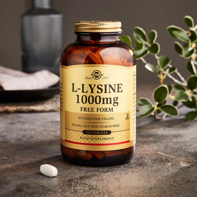 L-Lysine 1000 mg Free Form Tablets by Solgar