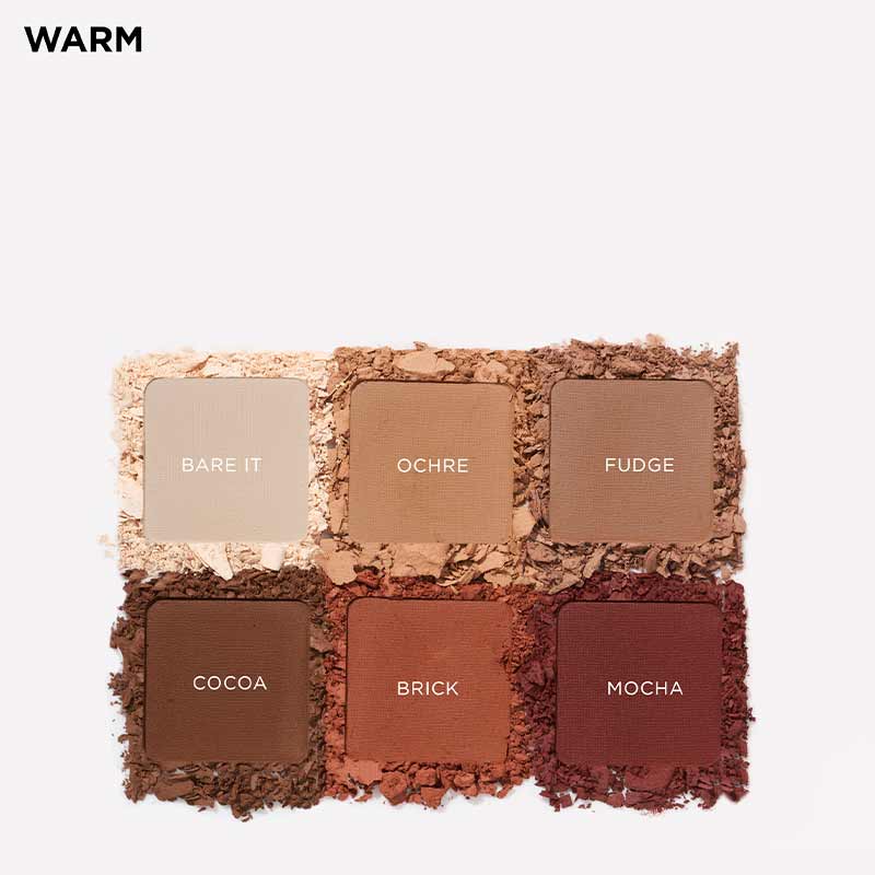 Matte Eyeshadow Palette Warm by SOSU Cosmetics