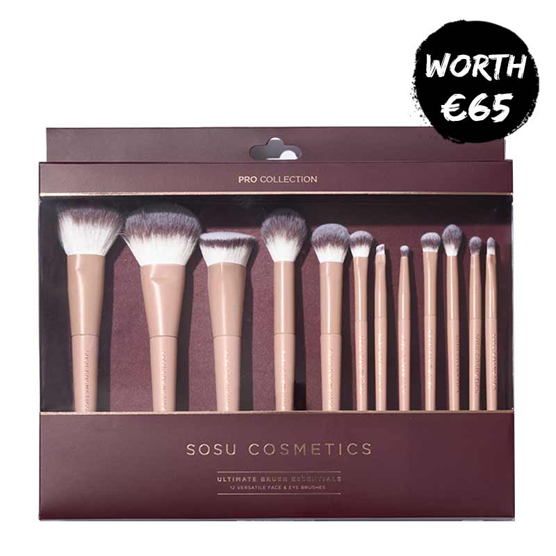 Ultimate Makeup Brush Essentials Gift Set by SOSU Cosmetics