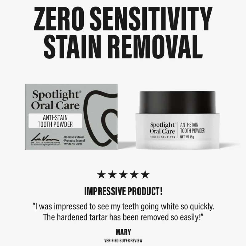 Anti-Stain Tooth Powder by Spotlight Oral Care