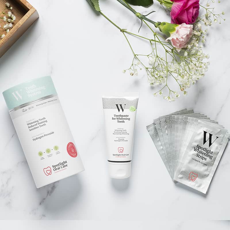 Teeth Whitening Strips + Toothpaste by Spotlight Oral Care