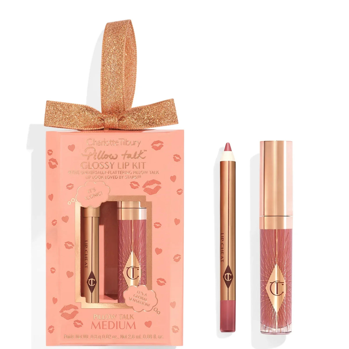 Pillow Talk Medium Glossy Lips Duo by Charlotte Tilbury