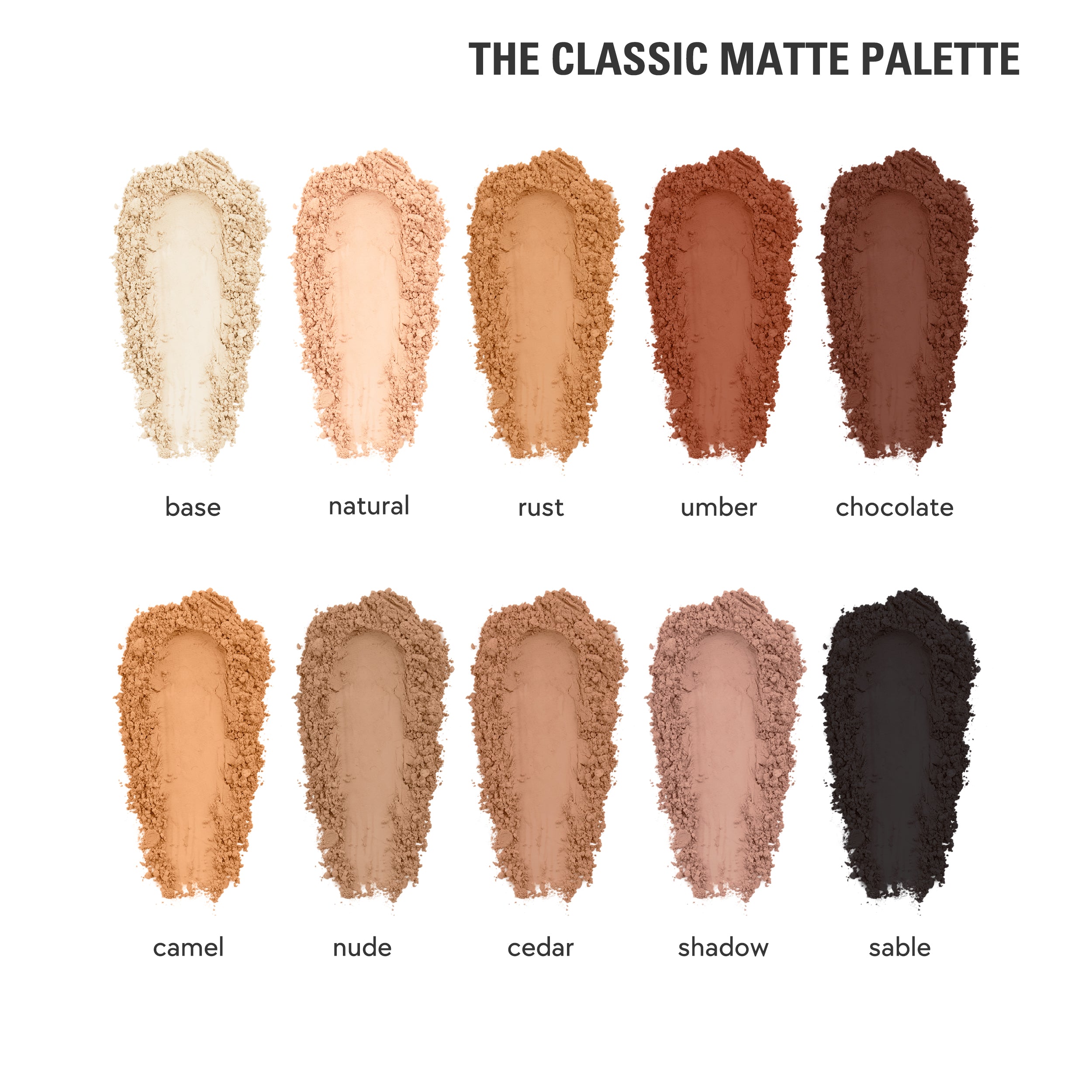 Eyeshadow Brush & Classic Matte Palette & Kylash Mascara Bundle